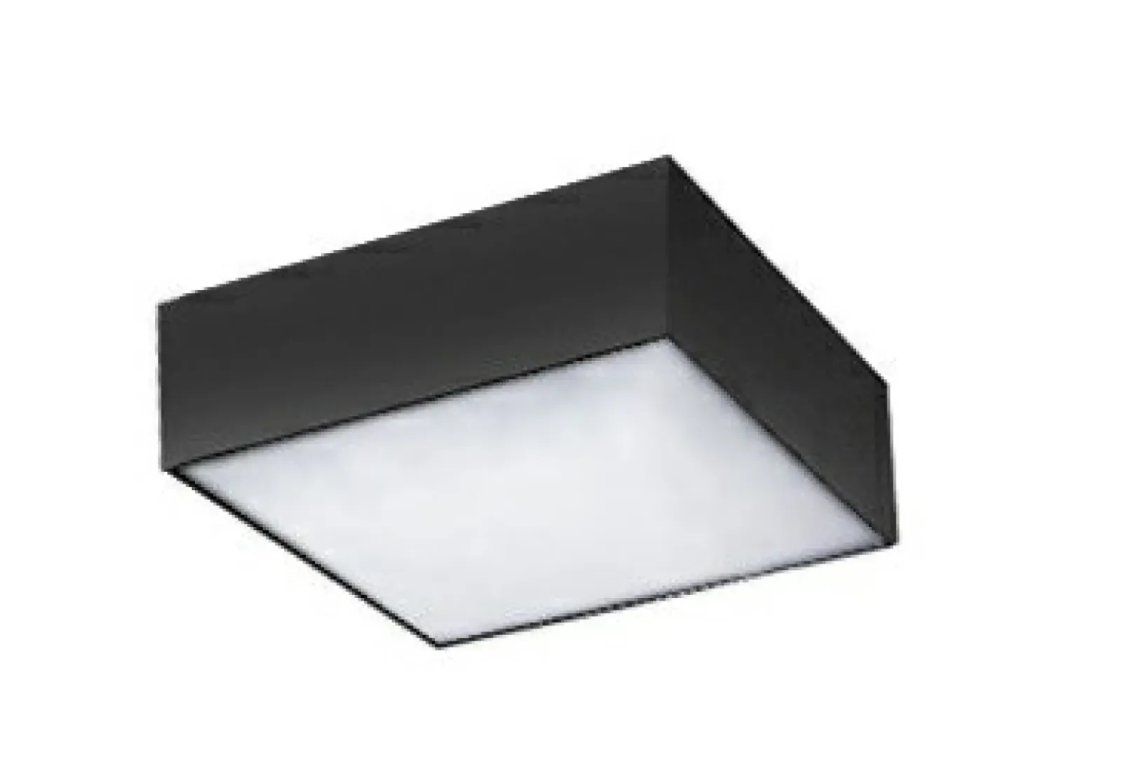 Sklep Kaja Czarna, kwadratowa lampa LED 22x22cm 3000K AZ2271 MONZA | Kaja* Lampy Led|Plafony Nowoczesne