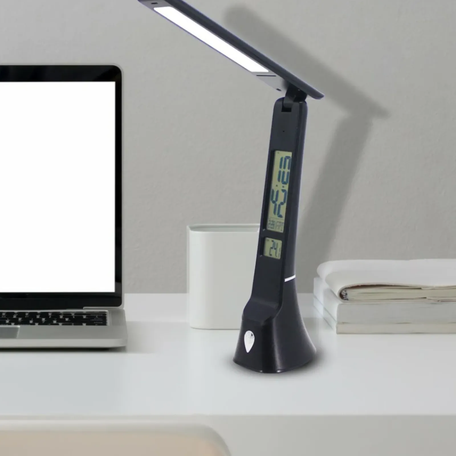 Sklep Kaja Czarna lampa biurkowa, zintegrowany LED ML6108 z serii TO* Lampy Led|Lampki Biurkowe