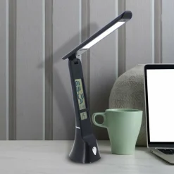 Sklep Kaja Czarna lampa biurkowa, zintegrowany LED ML6108 z serii TO* Lampy Led|Lampki Biurkowe