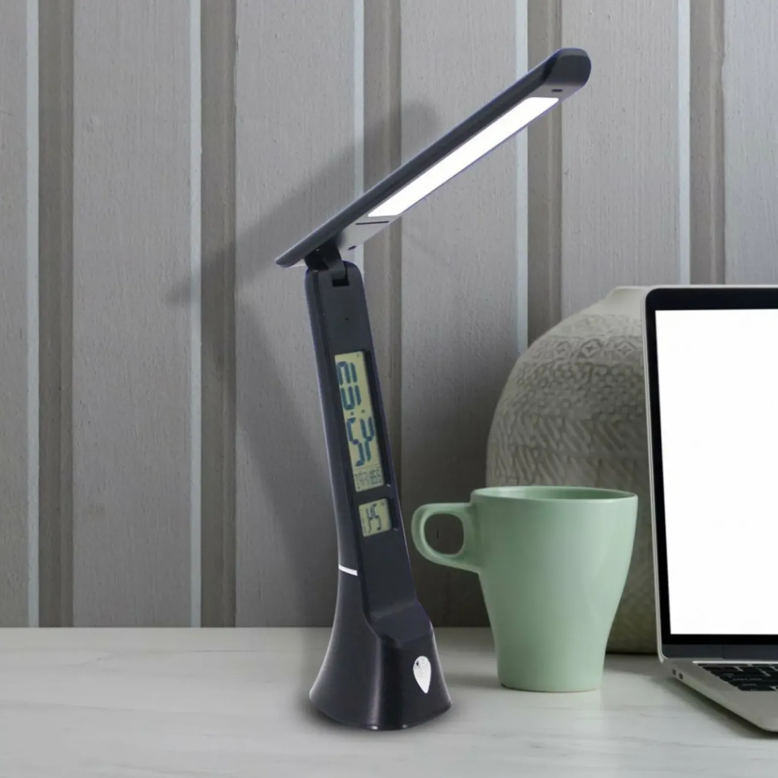 Sklep Kaja Czarna lampa biurkowa, zintegrowany LED ML6108 z serii TO* Lampy Led|Lampki Biurkowe
