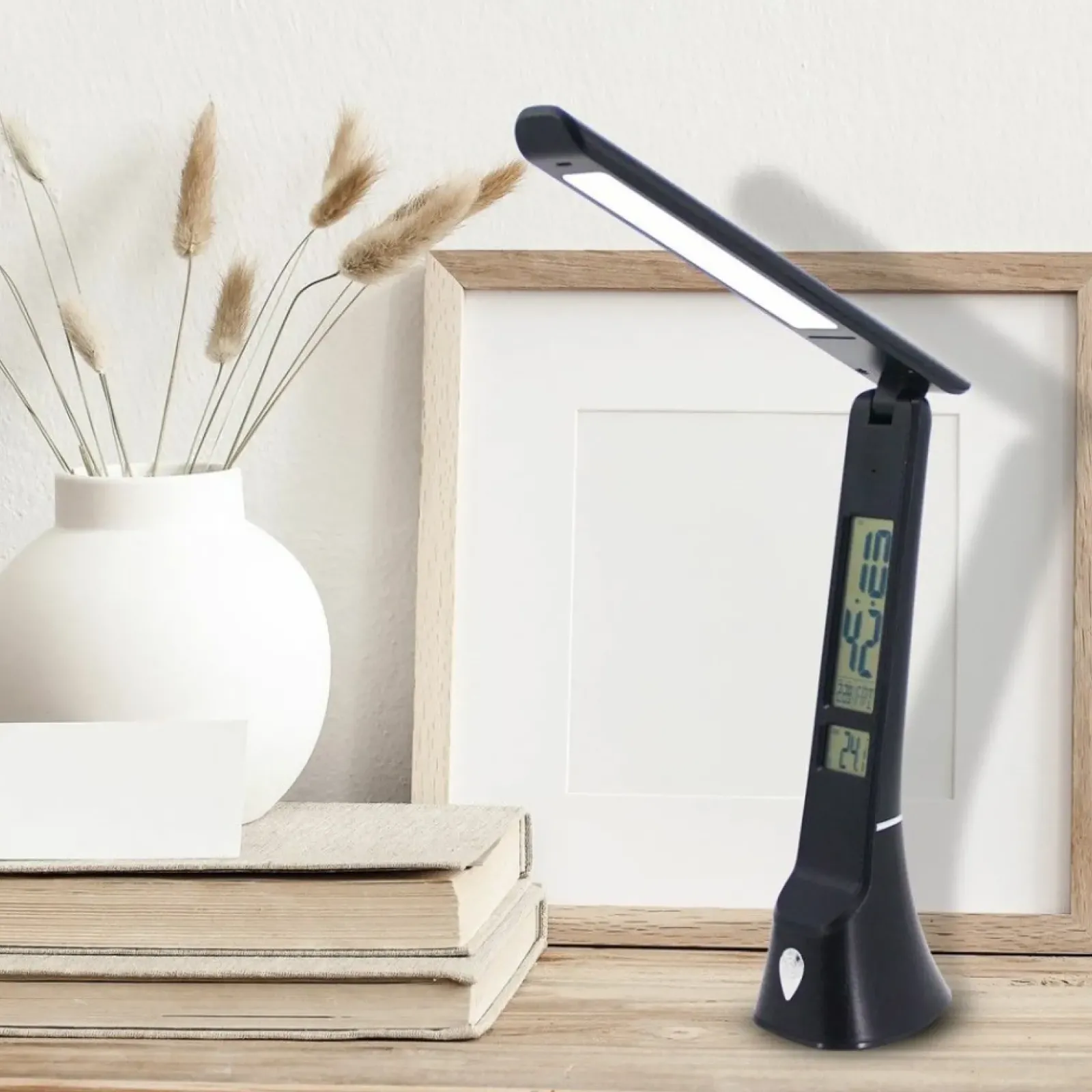 Sklep Kaja Czarna lampa biurkowa, zintegrowany LED ML6108 z serii TO* Lampy Led|Lampki Biurkowe