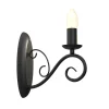Sklep Kaja Czarna lampa ścienna świecznik retro LX 5778 MAURO | Kaja Oświetlenie* Kinkiety Tradycyjne