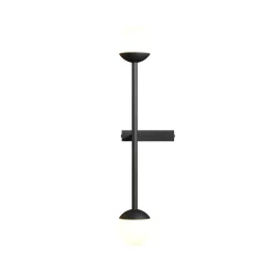 Sklep Kaja Czarna lampa ściennaz kloszami MOD285WL-L10B3K z serii TOUCH* Kinkiety Tradycyjne