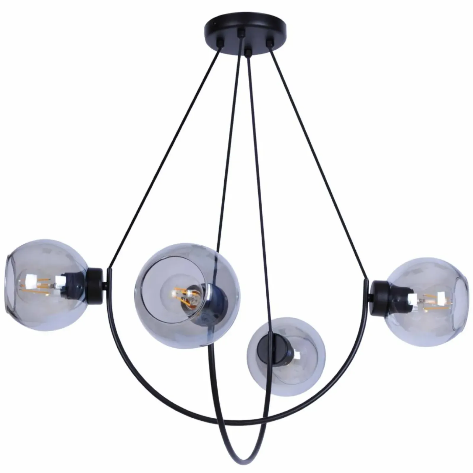 Sklep Kaja Czarna lampa do nowoczesnej sypialni K-2628 SIRIUS | Kaja Oświetlenie Store