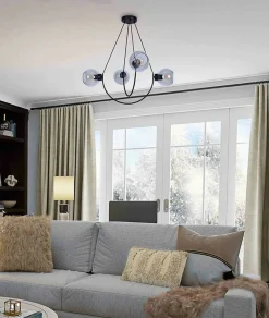 Sklep Kaja Czarna lampa do nowoczesnej sypialni K-2628 SIRIUS | Kaja Oświetlenie Store
