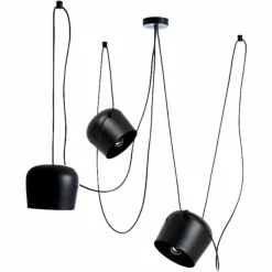 Sklep Kaja Czarna lampa do podwieszania ABR-SHIL-E27 SPIDER | Kaja Oświetlenie czarny Hot