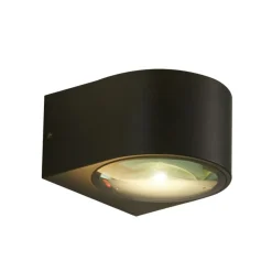 Sklep Kaja Czarna lampa elewacyjna LED 10W 4000K OWL-8082-4K PESARO | Kaja* Kinkiety Ogrodowe