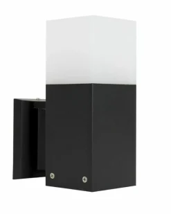 Sklep Kaja Czarna lampa elewacyjna, oświetlenie garażu CB-K BL z serii CUBE | Kaja Oświetle* Kinkiety Ogrodowe