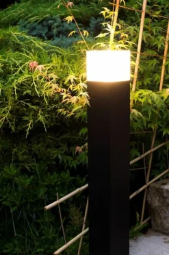 Sklep Kaja Czarna lampa elewacyjna, oświetlenie garażu CB-K BL z serii CUBE | Kaja Oświetle* Kinkiety Ogrodowe