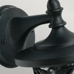 Sklep Kaja Czarna lampa elewacyjna z* Kinkiety Ogrodowe