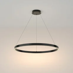 Sklep Kaja Czarna lampa, ledowy okrąg o mocy MOD058PL-L42B3K z serii RIM | Kaja Best Sale