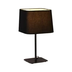 Sklep Kaja Czarna lampa na szafkę nocną LP-332/1T BK MARBELLA | Kaja Oświetlenie* Tradycyjne Lampki Stołowe