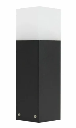 Sklep Kaja Czarna lampa ogrodowa, oświetlenie alejek CB-330 BL z serii CUBE | Kaja Oświetle* Lampy Ogrodowe Stojące