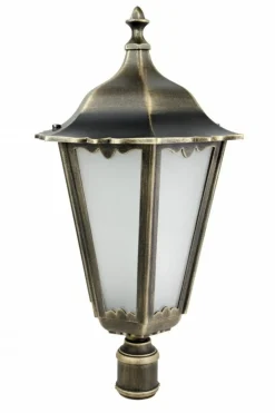 Sklep Kaja Czarna lampa ogrodowa, wysoka latarnia OGMWN 1 z serii RETRO MAXI | Kaja Oświetl* Lampy Ogrodowe Stojące