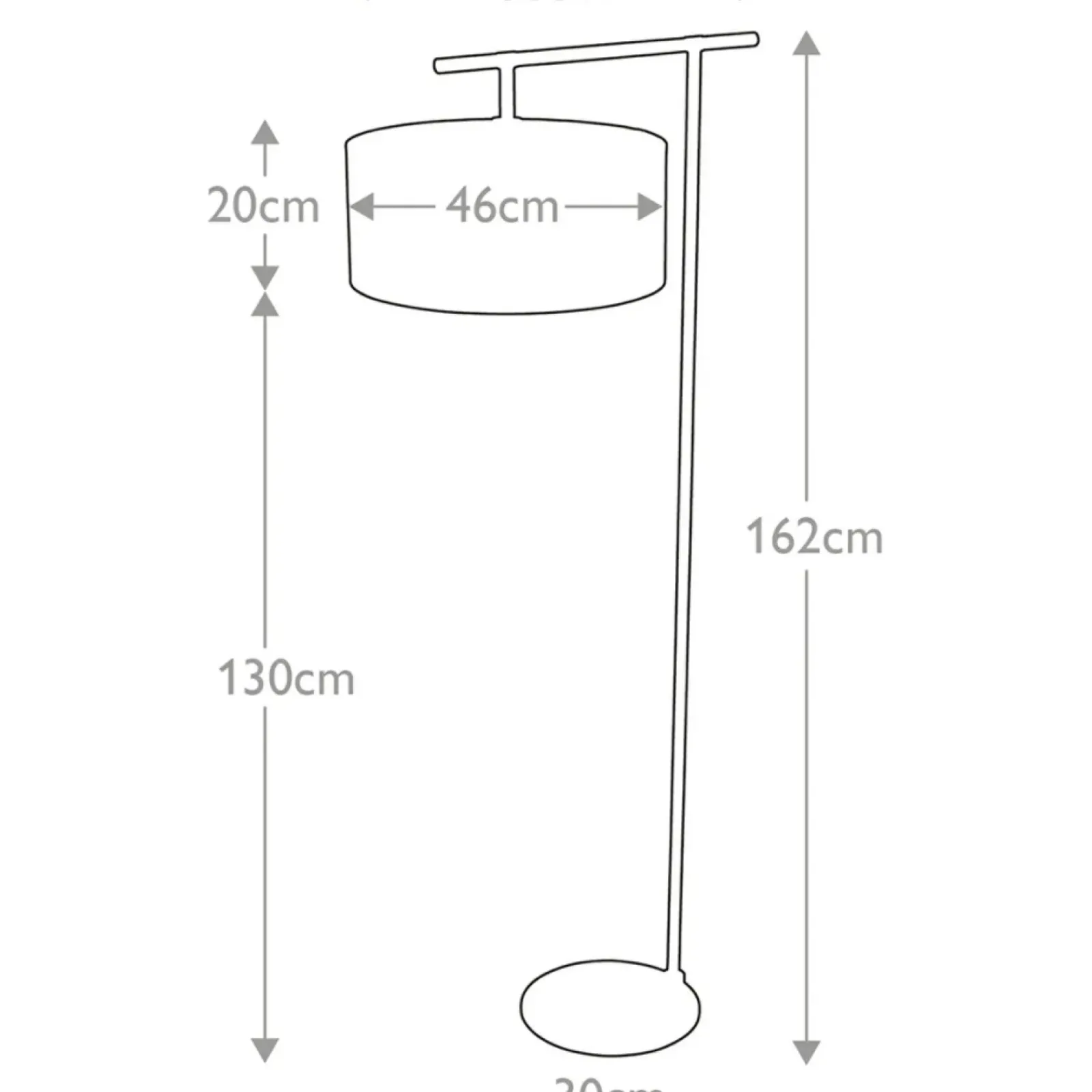Sklep Kaja Czarna lampa podłogowa z abażurem BALANCE-FL-BKPB z serii BALANCE* Lampy Podłogowe Z Abażurem|Tradycyjne Lampy Podłogowe