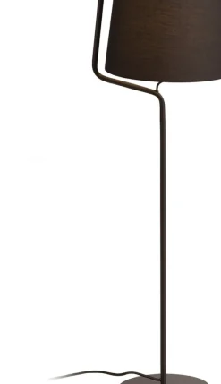 Sklep Kaja Czarna lampa podłogowa z abażurem MX F0036 CHICAGO | Kaja Oświetlenie* Lampy Podłogowe Z Abażurem
