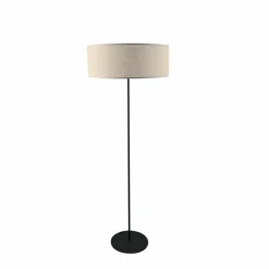 Sklep Kaja Czarna lampa podłogowa z beżowym abażurem ANT 2019 LAMEGO | Kaja* Lampy Podłogowe Z Abażurem|Tradycyjne Lampy Podłogowe