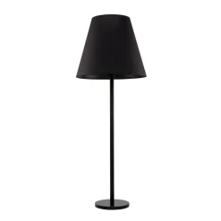 Sklep Kaja Czarna lampa podłogowa z stożkowym abażurem 9736 | Kaja Oświetlenie* Lampy Podłogowe Z Abażurem|Tradycyjne Lampy Podłogowe