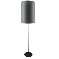 Sklep Kaja Czarna lampa podłogowa z szarym abażurem ANT 2023 LAMEGO | Kaja* Lampy Podłogowe Z Abażurem|Tradycyjne Lampy Podłogowe