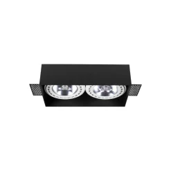 Sklep Kaja Czarna lampa podtynkowa, dwa źródła światła 9403 | Kaja Oświetlenie* Oprawy Podtynkowe