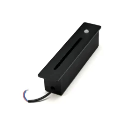 Sklep Kaja Czarna lampa schodowa z czujnikiem ruchu IP54 AZ6081 ERIN | Kaja* Kinkiety Ogrodowe|Oprawy Podtynkowe