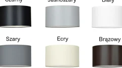 Sklep Kaja Czarna lampa stojąca z kremowym abażurem 570/4 TRAPO | Kaja* Lampy Podłogowe Z Abażurem|Tradycyjne Lampy Podłogowe