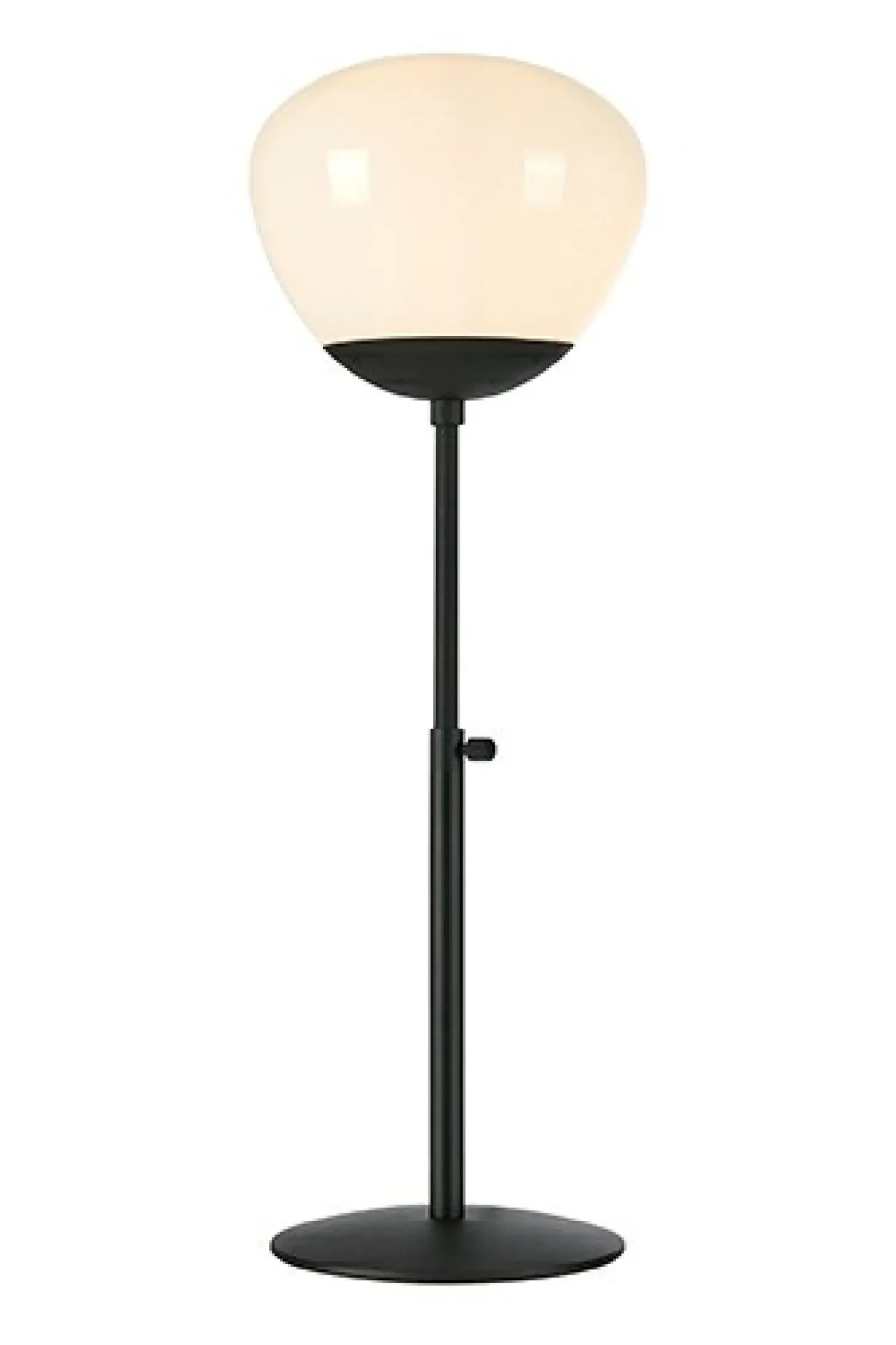 Sklep Kaja Czarna lampa stołowa z białym kloszem 108276 | Kaja Oświetlenie* Tradycyjne Lampki Stołowe