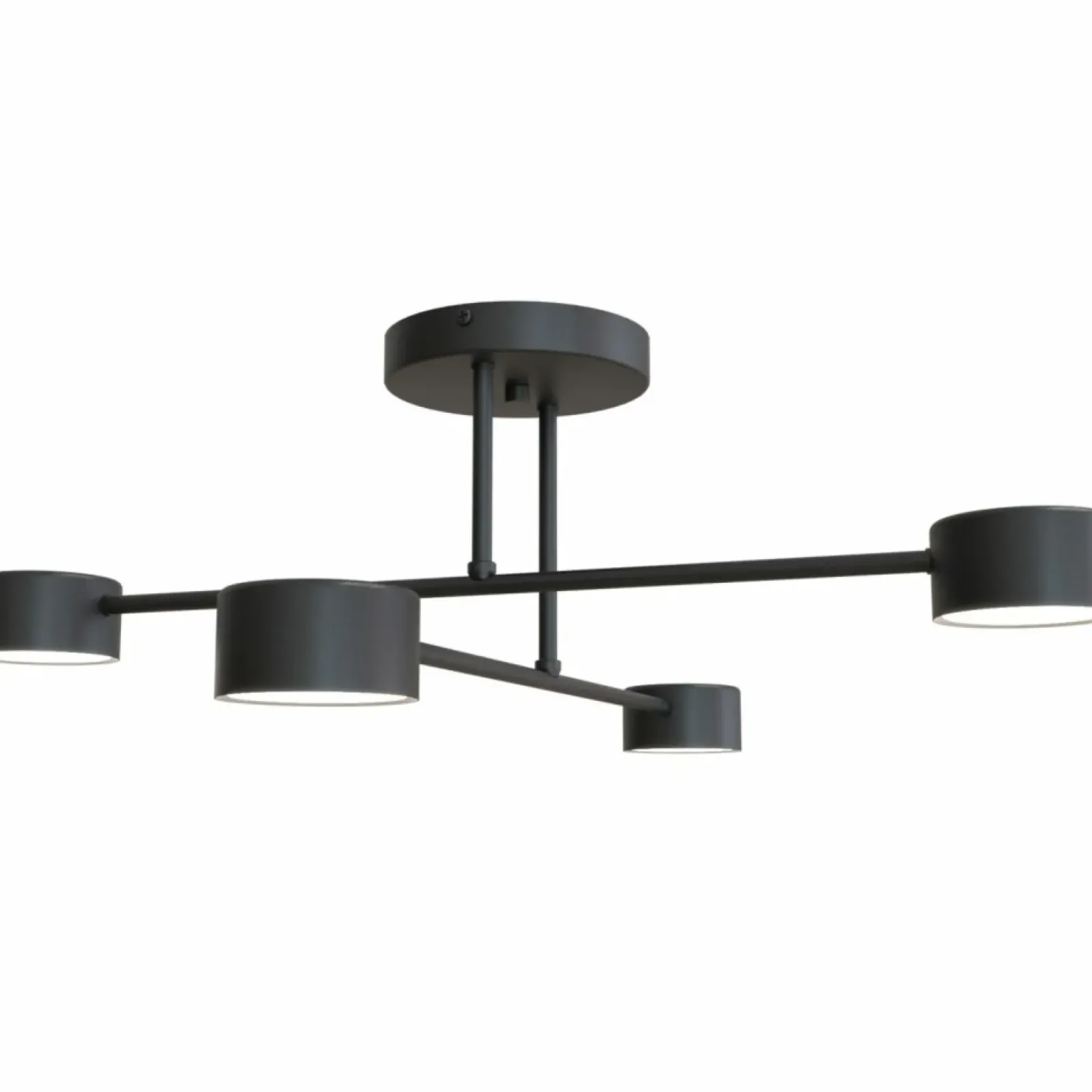 Sklep Kaja Czarna lampa sufitowa do sypialni 1355/4 HALO 4 BLACK | Kaja czarny Sale