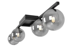 Sklep Kaja Czarna lampa sufitowa do oświetlenia salonu K-5465 z serii PAXI Discount