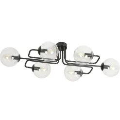 Sklep Kaja Czarna lampa sufitowa klosze w kształcie kul 831/6A | Kaja Oświetlenie Discount