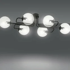 Sklep Kaja Czarna lampa sufitowa klosze w kształcie kul 831/6A | Kaja Oświetlenie Discount
