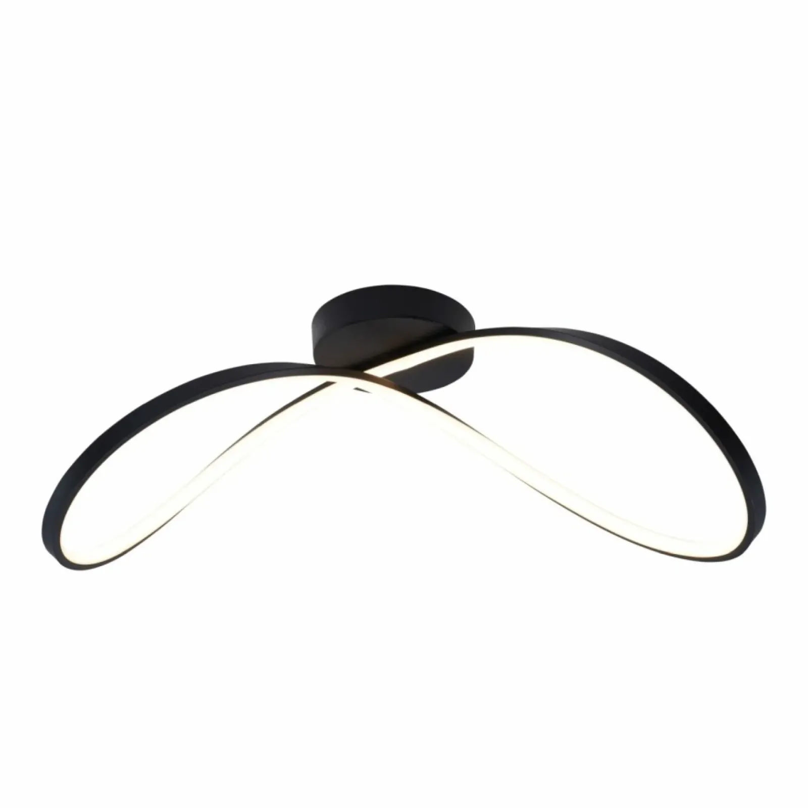 Sklep Kaja Czarna lampa sufitowa LED, ozdobna wstążka 19600C-BK ERDA | Kaja* Lampy Led|Plafony Nowoczesne