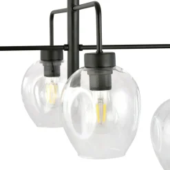 Sklep Kaja Czarna lampa sufitowa na sztywnym zwisie 1164/4 LUKKA | Kaja Online