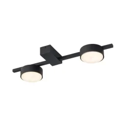 Sklep Kaja Czarna lampa sufitowa na dwa źródła światła 8264 | Kaja Oświetlenie czarny Best Sale