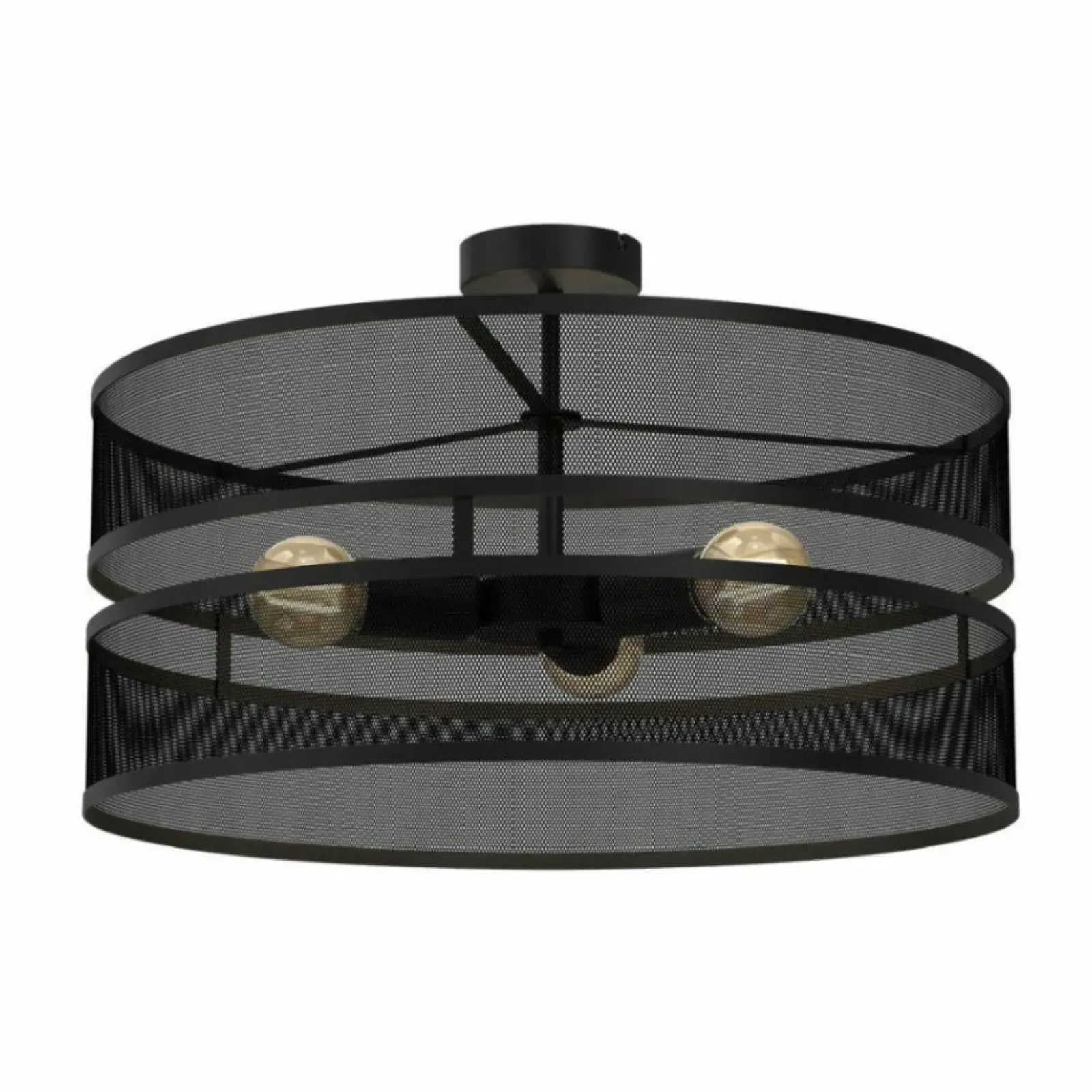 Sklep Kaja Czarna lampa sufitowa, okazały, szeroki abażur LX 3152 z serii GLUM czarny Flash Sale
