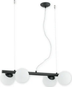 Sklep Kaja Czarna lampa sufitowa z białymi kulami O2914 W4 CZA | Kaja Oświetlenie Best Sale