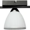 Sklep Kaja Czarna lampa sufitowa z białym kloszem O3251 P1 CZA + CH z serii FABER* Randole Tradycyjne