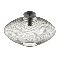 Sklep Kaja Czarna lampa sufitowa z drucianym kloszem A8193-MBK ORION | Kaja* Plafony Nowoczesne