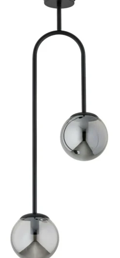 Sklep Kaja Czarna lampa sufitowa z dwoma kloszami AL 62450 z serii VECTOR | Kaja Oświetleni Cheap