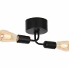 Sklep Kaja Czarna lampa sufitowa z dwoma ramionami LX 837 BRENDA | Kaja Flash Sale