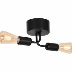 Sklep Kaja Czarna lampa sufitowa z dwoma ramionami LX 837 BRENDA | Kaja Flash Sale