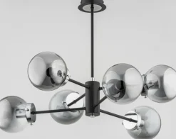 Sklep Kaja Czarna lampa sufitowa z grafitowymi kloszami AL 62117 | Kaja Shop