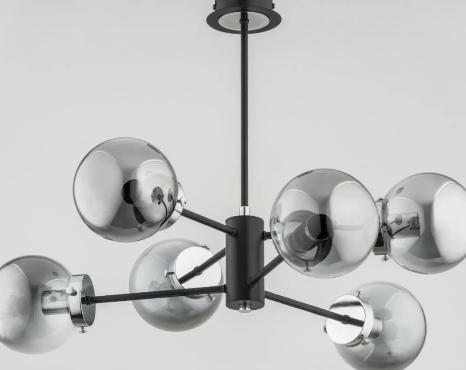 Sklep Kaja Czarna lampa sufitowa z grafitowymi kloszami AL 62117 | Kaja Shop