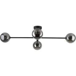 Sklep Kaja Czarna lampa sufitowa z grafitowymi kloszami TK 6235 SARIUS | Kaja Store