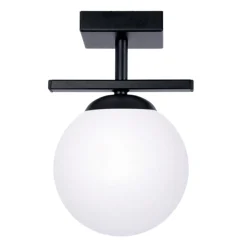 Sklep Kaja Czarna lampa sufitowa z jednym kloszem ZM 1210 GLOBE | Kaja Best