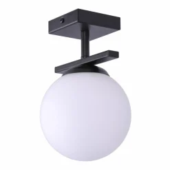 Sklep Kaja Czarna lampa sufitowa z jednym kloszem ZM 1210 GLOBE | Kaja Best