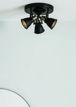 Sklep Kaja Czarna lampa sufitowa z klasycznymi kloszami 107854 | Kaja Oświetlenie Fashion