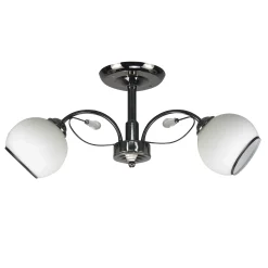 Sklep Kaja Czarna lampa sufitowa z klasycznymi kloszami 32-22523 z serii GRAPHITE | Kaja Oś* Randole Tradycyjne