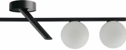 Sklep Kaja Czarna lampa sufitowa z okrągłymi kloszami SIG 33325 z serii ZOE Discount