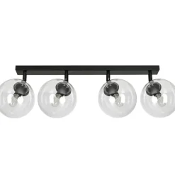 Sklep Kaja Czarna lampa sufitowa z regulowanymi kloszami 776/4 | Kaja Oświetlenie Sale